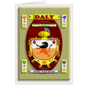 MANTEAU DE FAMILLE DE DALY DU CREST ET DE BOUCLIER
