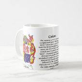 Manteau de famille de deux points de tasse de bras (Devant gauche)