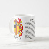 Manteau de famille de divan de tasse de bras (Devant gauche)