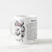 Manteau de famille de Driscoll de tasse de bras (Devant gauche)