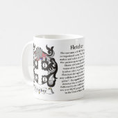 Manteau de famille de Fletcher de tasse de bras (Devant gauche)