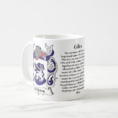 Manteau de famille de Giles de tasse de bras (Devant gauche)