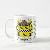 Manteau de famille de Hansen de tasse de bras (Gauche)