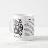 Manteau de famille de Harmon de tasse de bras (Devant gauche)