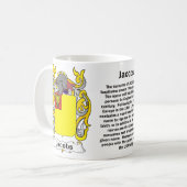 Manteau de famille de Jacobs de tasse de bras (Devant gauche)