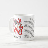 Manteau de famille de Kelley de tasse de bras (Devant gauche)