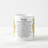 Manteau de famille de Kemp de tasse de bras (Centre)