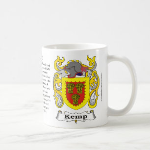 Manteau de famille de Kemp de tasse de bras
