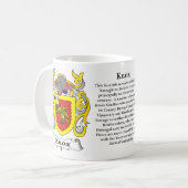 Manteau de famille de Knox de tasse de bras (Devant gauche)