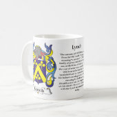 Manteau de famille de Lynch de tasse de bras (Devant gauche)