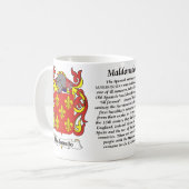 Manteau de famille de Maldonado de tasse de bras (Devant gauche)