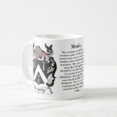 Manteau de famille de Mosley de tasse de bras (Devant gauche)