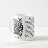 Manteau de famille de Newton de tasse de bras (Devant gauche)