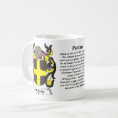 Manteau de famille de Patton de tasse de bras (Devant gauche)