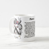 Manteau de famille de Pierce de tasse de bras (Devant gauche)