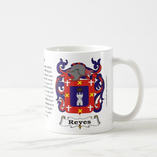 Manteau de famille de Reyes de tasse de bras (Droite)