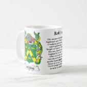 Manteau de famille de Robbins de tasse de bras (Devant gauche)