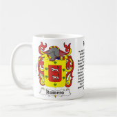 Manteau de famille de Romero de tasse de bras (Gauche)