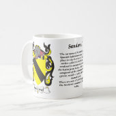 Manteau de famille de Sandoval de tasse de bras (Devant gauche)