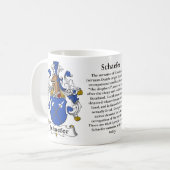 Manteau de famille de Schaefer de tasse de bras (Devant gauche)