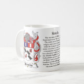 Manteau de famille de Steele de tasse de bras (Devant gauche)