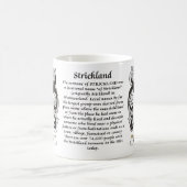 Manteau de famille de Strickland de tasse de bras (Centre)