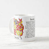 Manteau de famille de Torres de tasse de bras (Devant gauche)