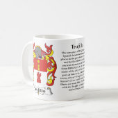 Manteau de famille de Trujillo de tasse de bras (Devant gauche)