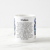 Manteau de famille de Walton de tasse de bras (Centre)