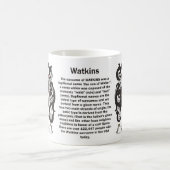 Manteau de famille de Watkins de tasse de bras (Centre)
