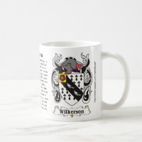 Manteau de famille de Wilkerson de tasse de bras