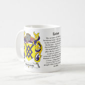 Manteau de famille d'Eaton de tasse de bras (Devant gauche)