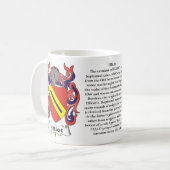 Manteau de famille d'Elliott de tasse de bras (Devant gauche)