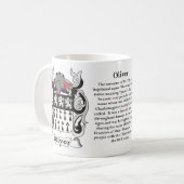 Manteau de famille d'Oliver de tasse de bras (Devant gauche)