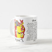 Manteau de famille d'Olson de tasse de bras (Devant gauche)