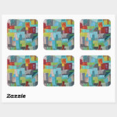 Manteau de plusieurs couleurs Stickers (Feuille)