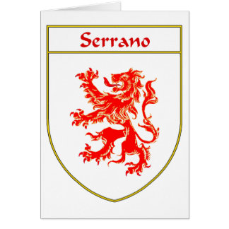 Manteau de Serrano des bras/de crête de famille