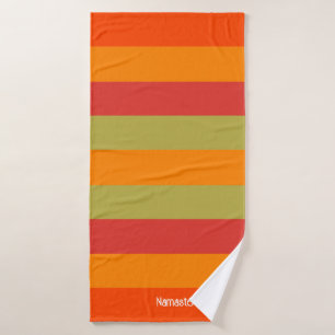 Manteau de Yoga Personnalisé Orange Rouge Vert Ray