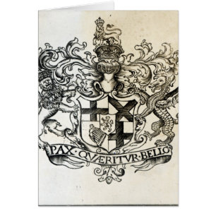 Manteau des bras d'Oliver Cromwell