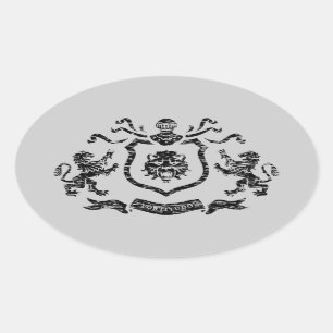 Manteau des bras médiéval - autocollant