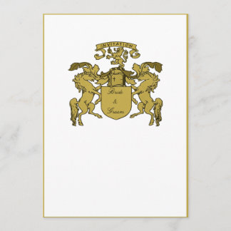 Manteau des bras médiéval épousant des invitations