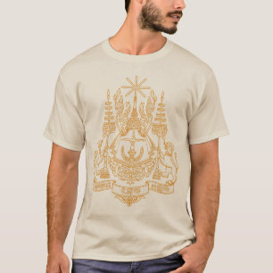 Manteau du Cambodge de T-shirt de bras