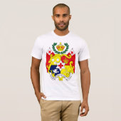 Manteau du Tonga de T-shirt de bras (Devant entier)