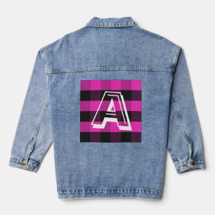 Manteau en denim personnalisé avec monogramme init