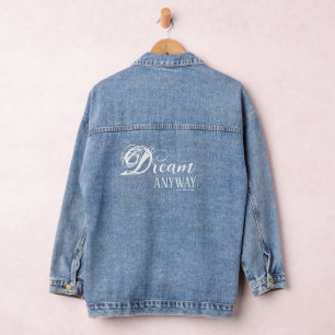 Manteau en denim "Rêver quand même"