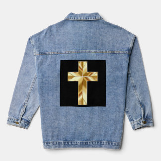 Manteau en jean chrétien GOLD CROSS