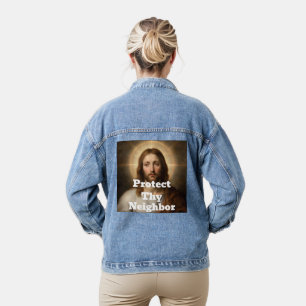 Manteau en jean Protect Thy Neighbor