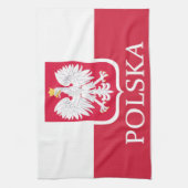 Manteau polonais de drapeau de Polska de serviette (Vertical)