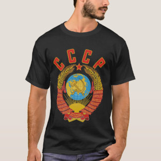 Manteau soviétique de T-shirt des bras CCCP