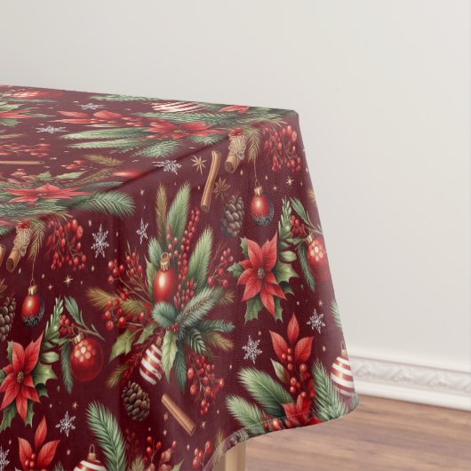 Mantel Navideño Flores de Navidad Tafelkleed (Voorbeeld)